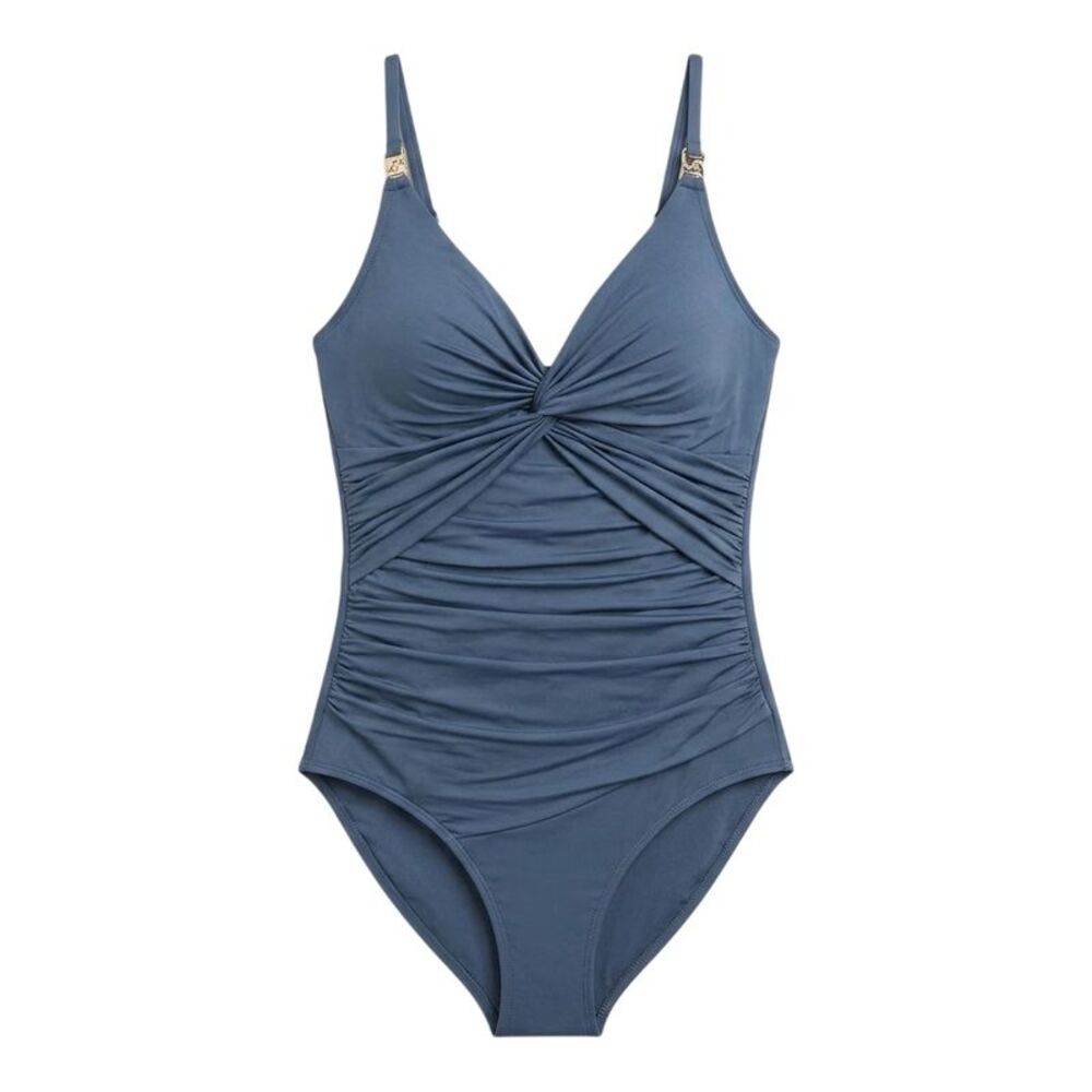 Biba Womens/Ladies Icon Tummy Control One Piece Bathing Suit / Pewter